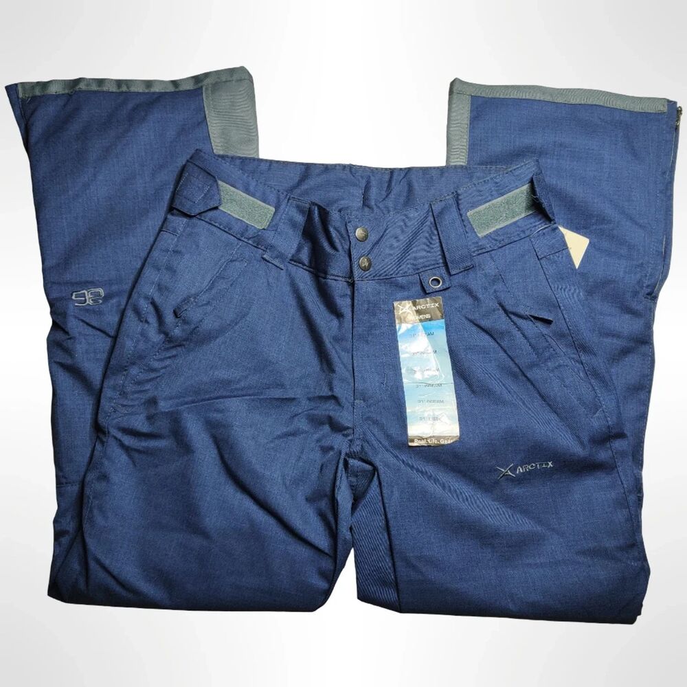 Arctix Women’s Snow Pants Blue Melange Medium M 8-10 Insulated Water Resistant